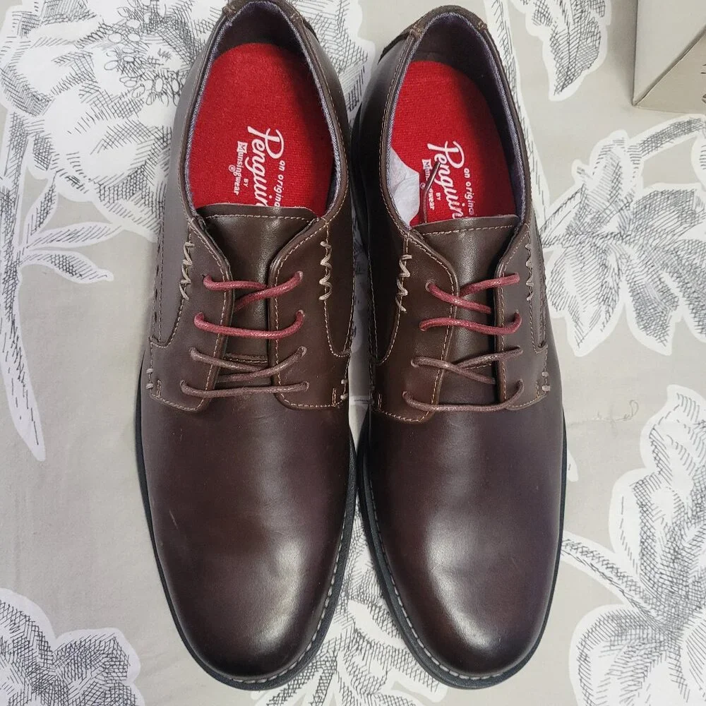 Original Penguin Walter Dark Brown Derby Oxford Size 11 NIB